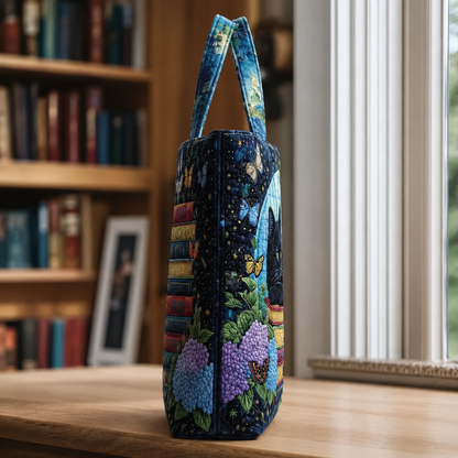Chat Noir Artisan Tote Bag on Books