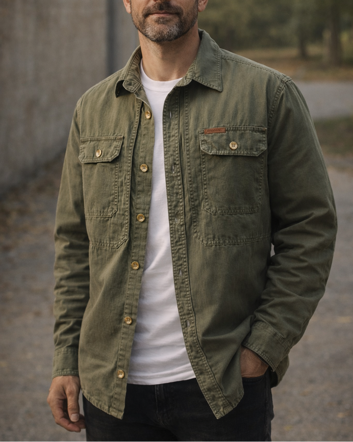 Jamie Classic Workwear Shirt Jacket