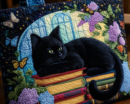 Chat Noir Artisan Tote Bag on Books