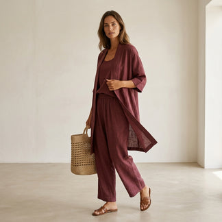 Pandora - Linen Three-Piece Lounge Set