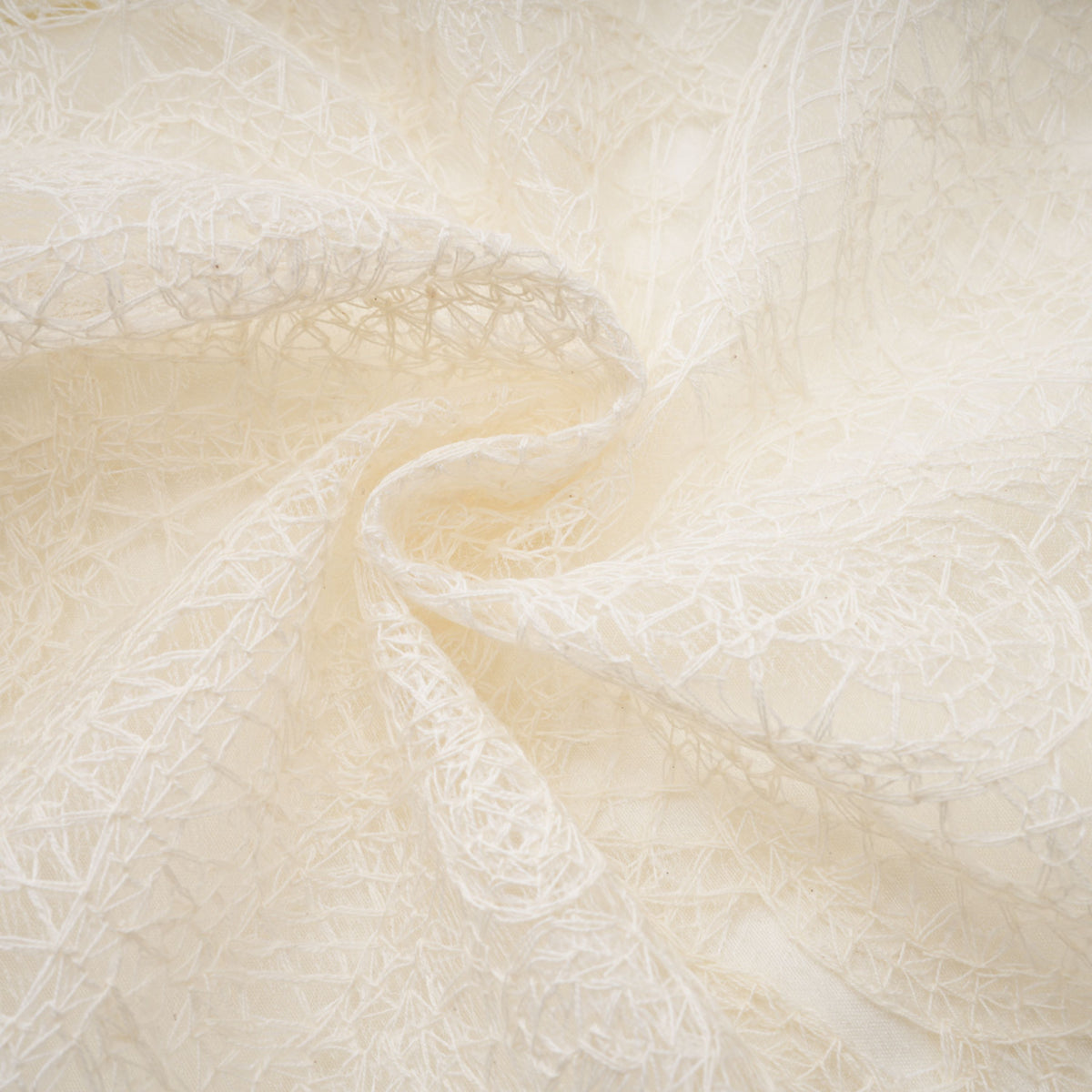 Eulalie Cream White Lace Blouse & Skirt Set
