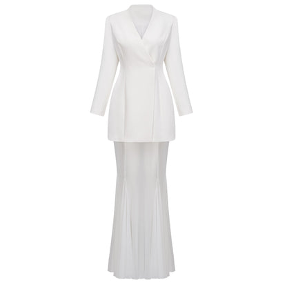 Enora Barrel Design Jacket & Skirt Set