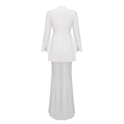 Enora Barrel Design Jacket & Skirt Set