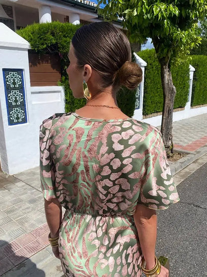 CLARANDRA™ - COPPER MIDI DRESS