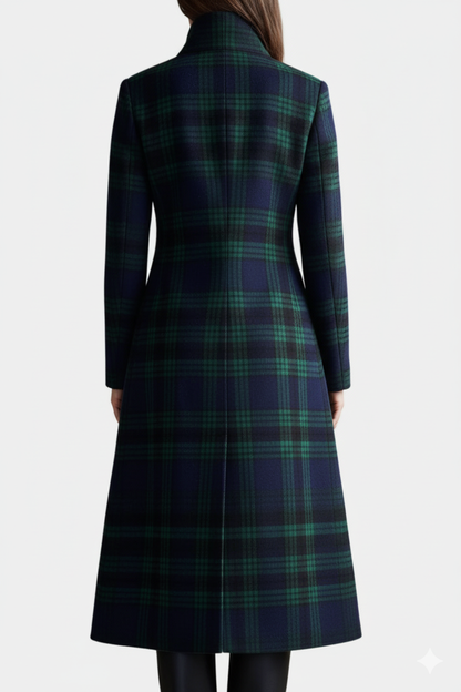 Valentina | Tailored Check Midi Coat