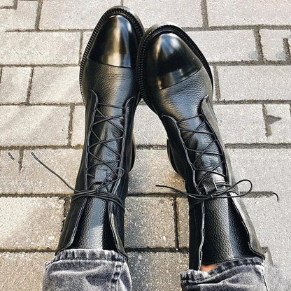 ELAINE – LACE-UP ANKLE BOOTS