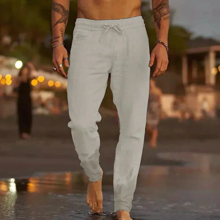 Winston - Relaxed Linen Beach Trousers