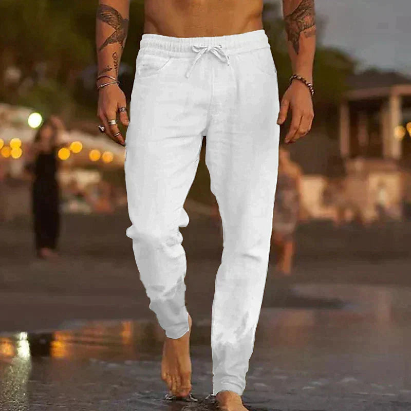 Winston - Relaxed Linen Beach Trousers