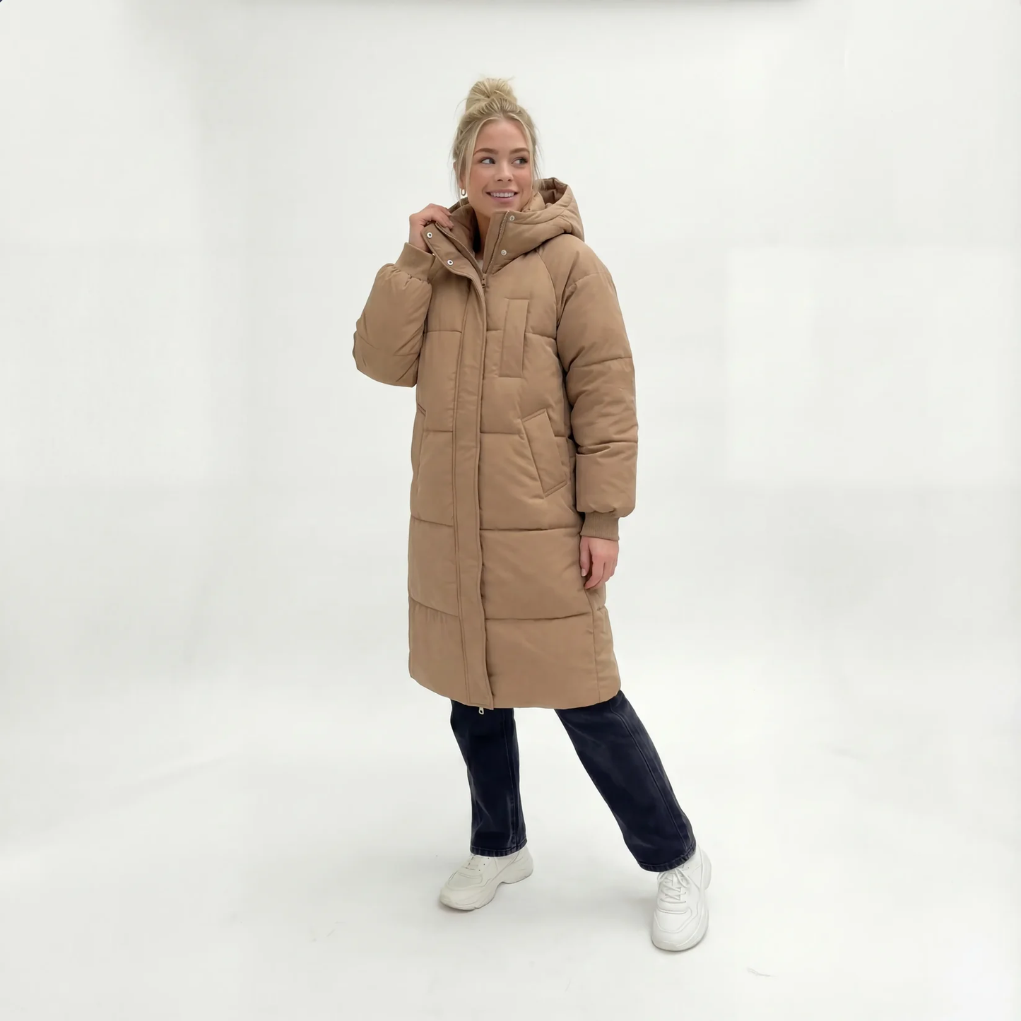 Belinda - Classic Hooded Long Puffer Jacket