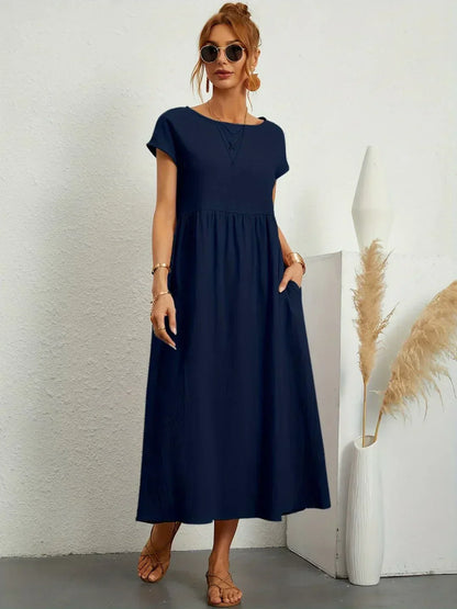 Gabrielle™ — Timeless Elegance Fluid Midi Dress