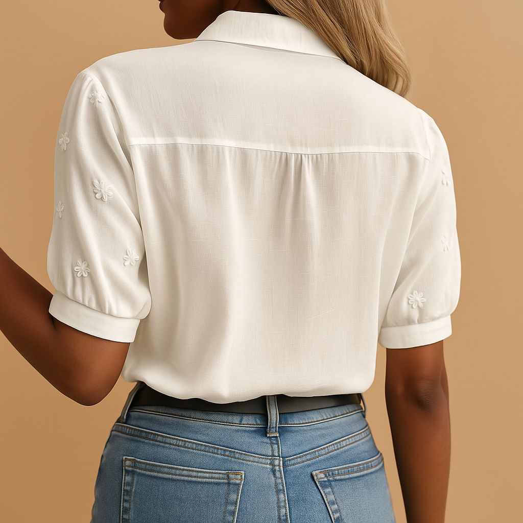 Elise | Trendy White Blouse