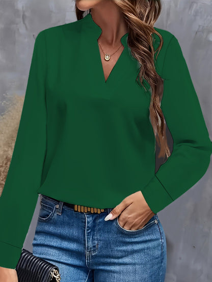 Stylish and Comfortable V-Neck Blouse for Women