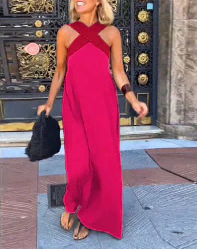 Quirine™ | Wrap-Front Maxi Dress-