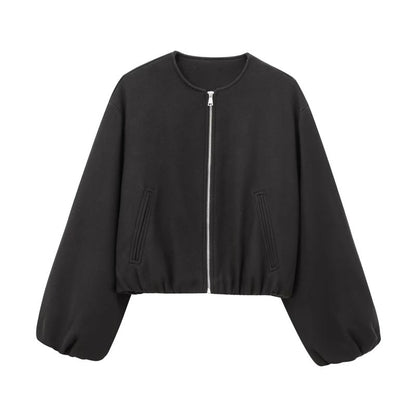 ARMINDA™ – Casual Balloon Sleeve Jacket