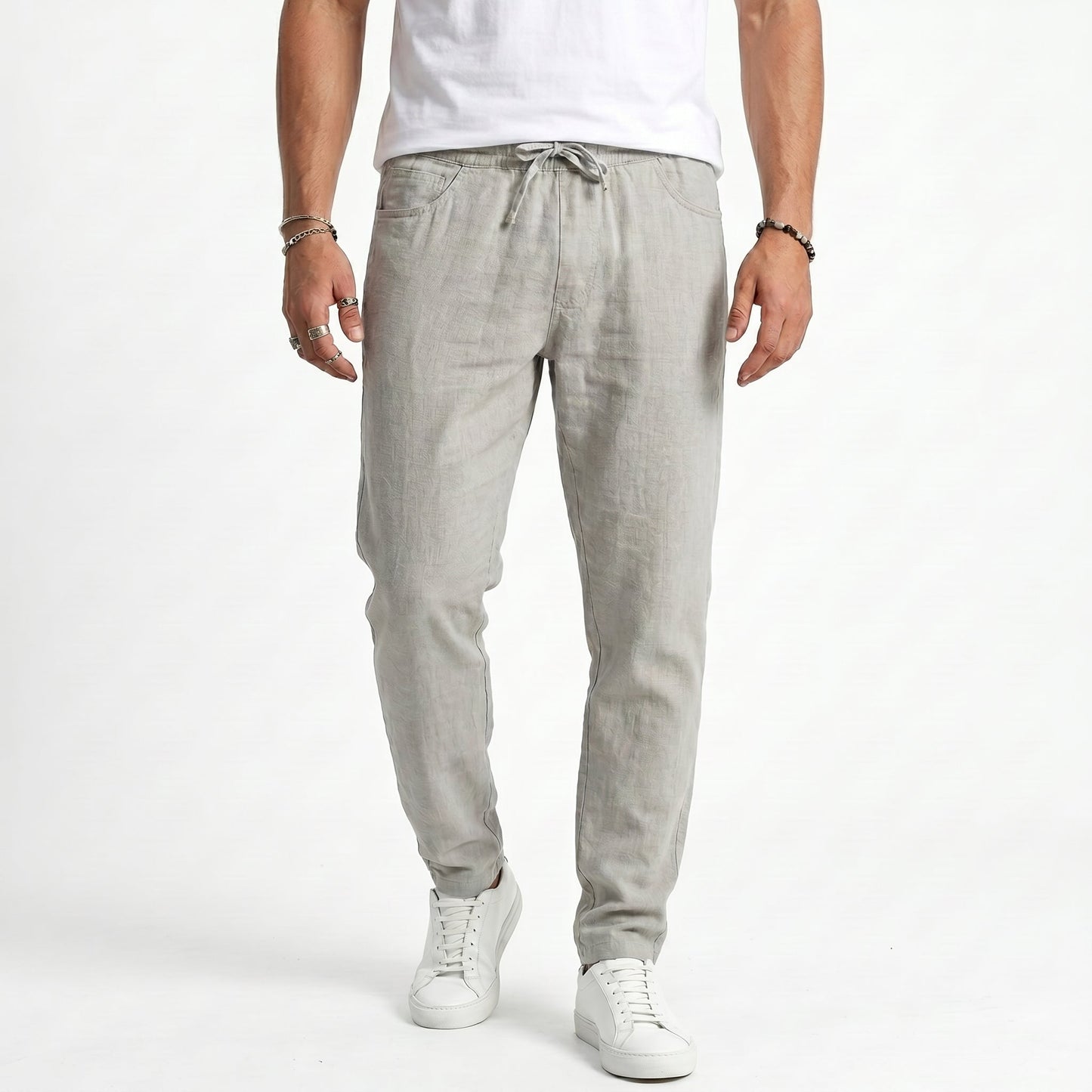 Winston - Relaxed Linen Beach Trousers