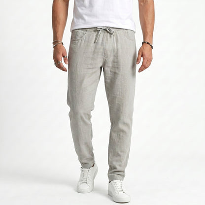 Winston - Relaxed Linen Beach Trousers