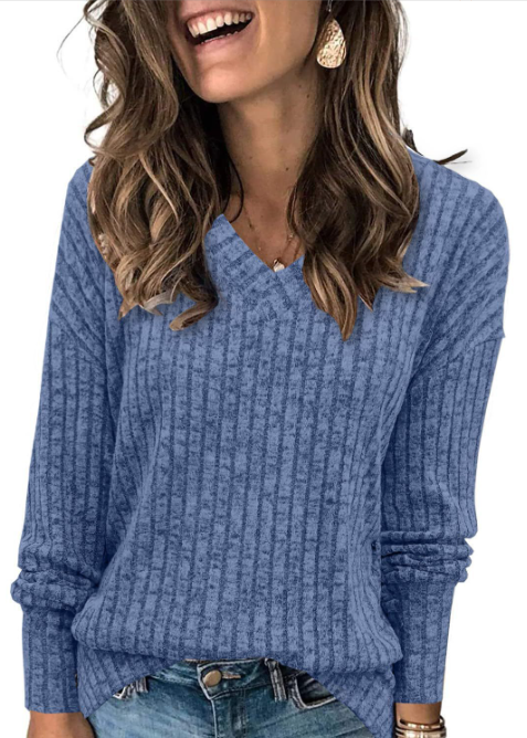 Barbara - V Neck Oversized Knit Sweater