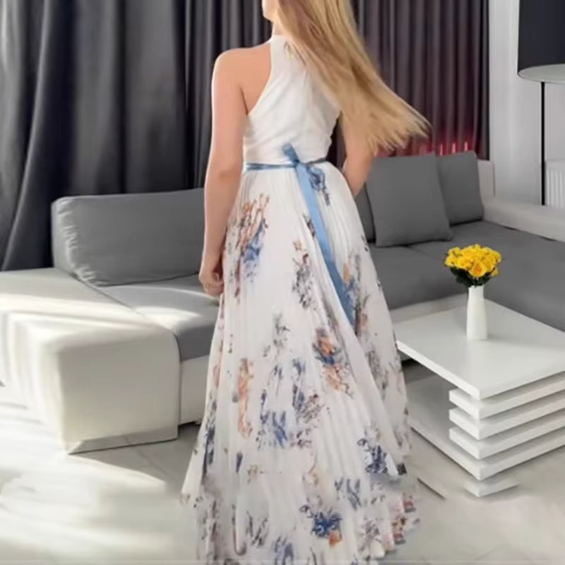 Rowella | Elegant Pleated Maxi Dress