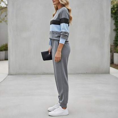 Zaria – Striped Lounge Set
