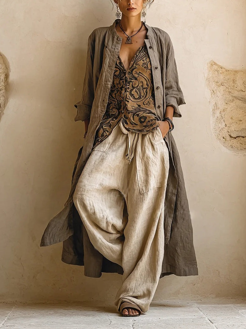 3-Piece Natural Set™ - Premium mix of cotton and linen