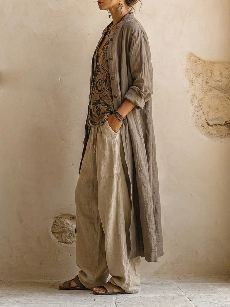 3-Piece Natural Set™ - Premium mix of cotton and linen