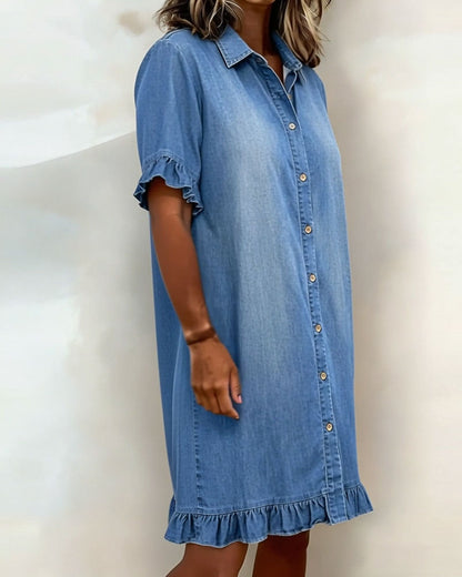 P&C Newcastle | Comfortable Denim Dress with Flattering Ruching
