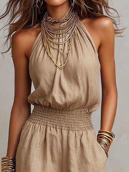 Amber | High-Neck Elegant Jumpsuit