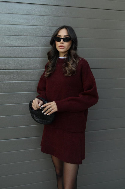 Helena | Knitted Skirt Set