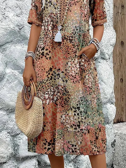 VERONICA | VIBRANT MIDI DRESS