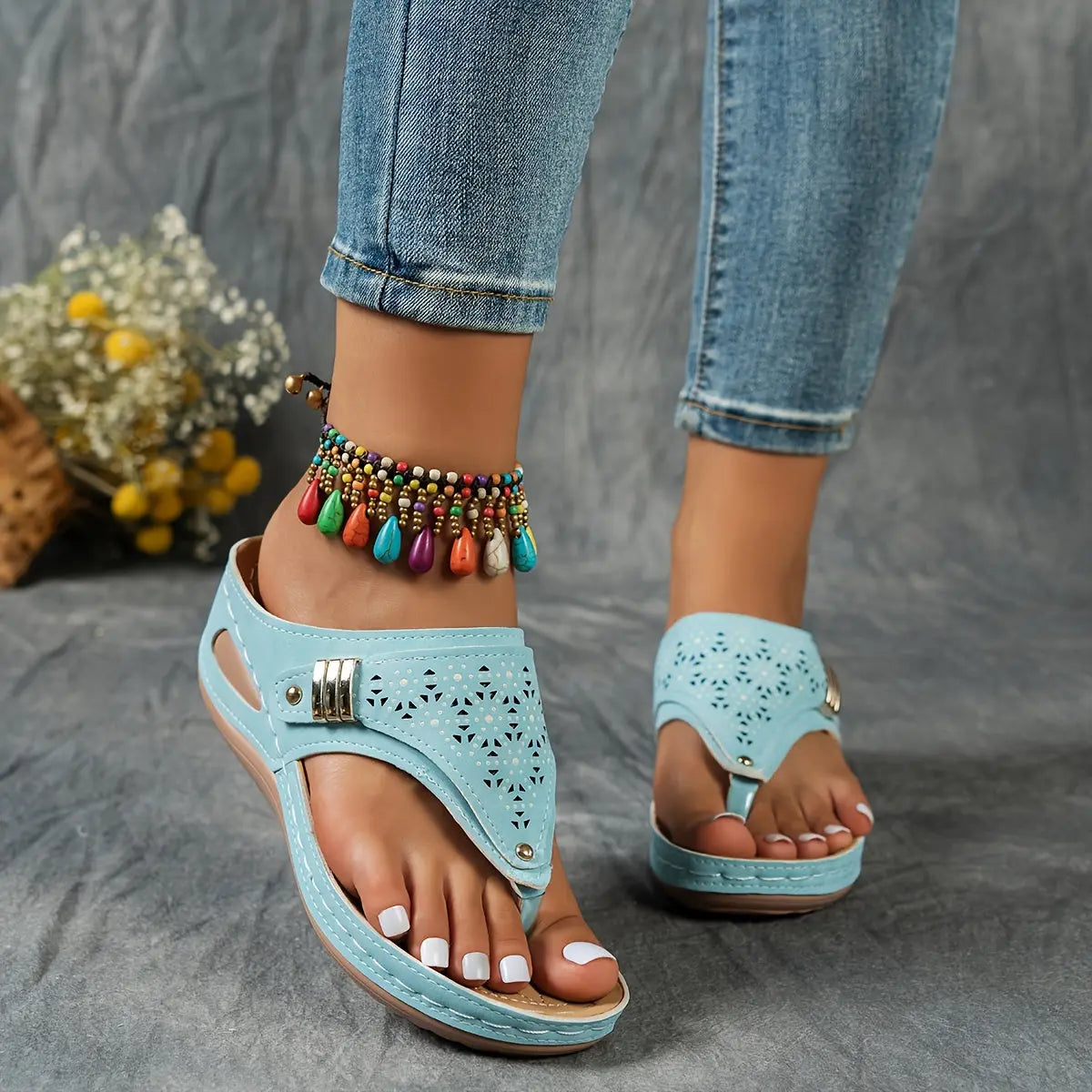 Elinor – Wedge Toe Sandals for Women