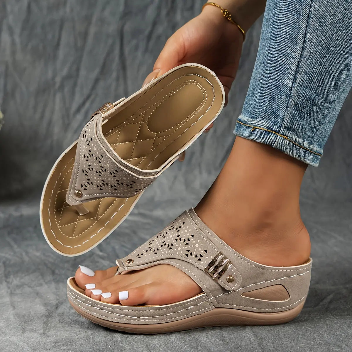 Elinor – Wedge Toe Sandals for Women
