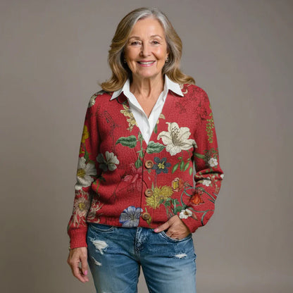 Ellery – Vintage Floral Knit Cardigan