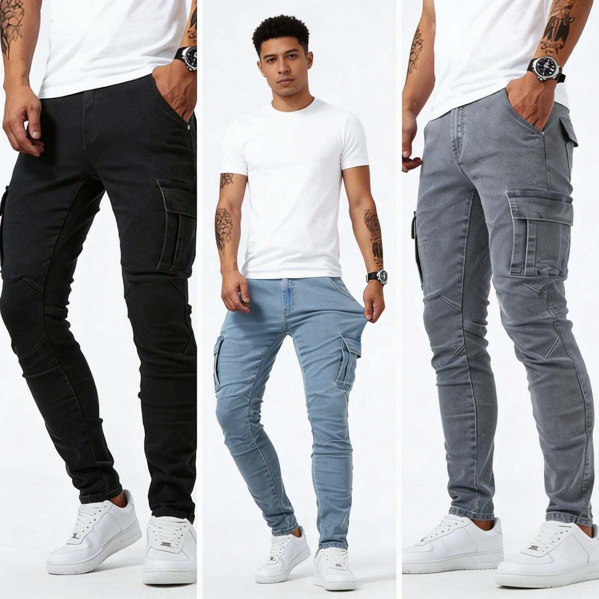 Gareth - Modern Cargo Slim Jeans