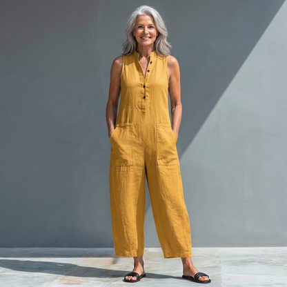 Lilia - Relaxed Sleeveless Elegant Jumpsuit