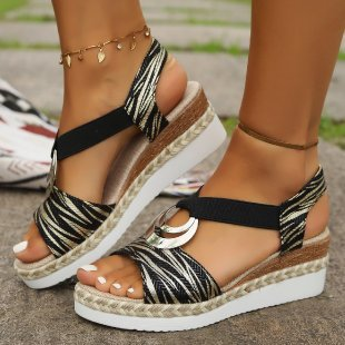 P&C | Comfortable Ergonomic Wedge Heeled Sandals