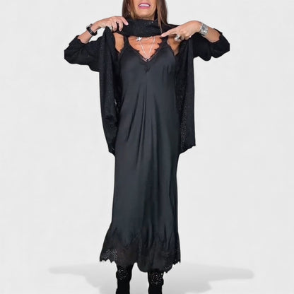 Portia – Elegant Layered Sweater and Dress Set