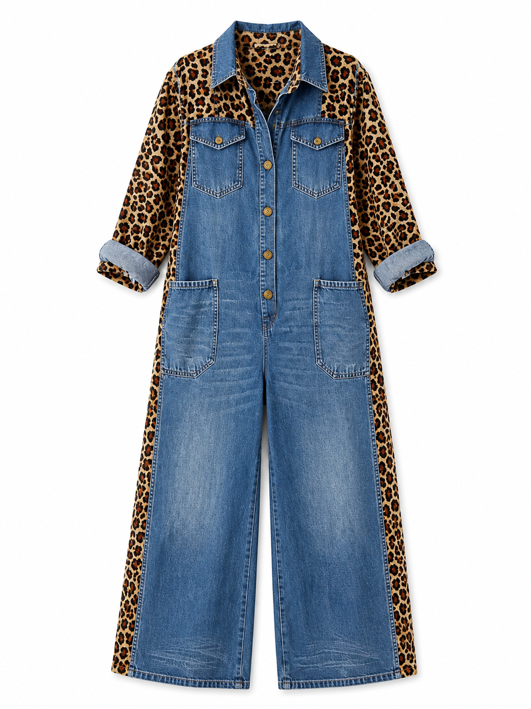 Phaedra – Effortless Denim One-Piece Jumpsuit