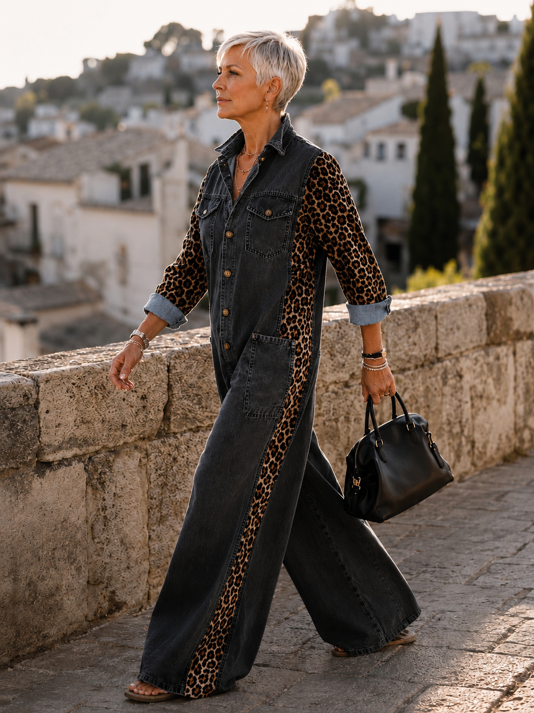 Phaedra – Effortless Denim One-Piece Jumpsuit