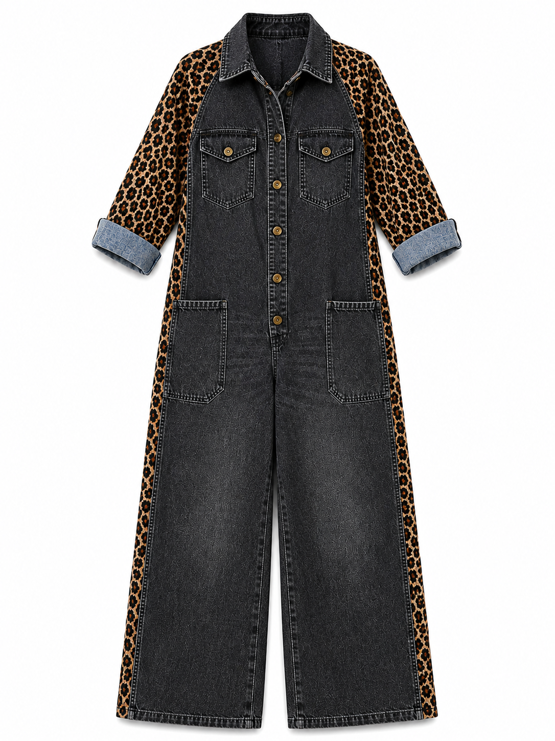 Phaedra – Effortless Denim One-Piece Jumpsuit