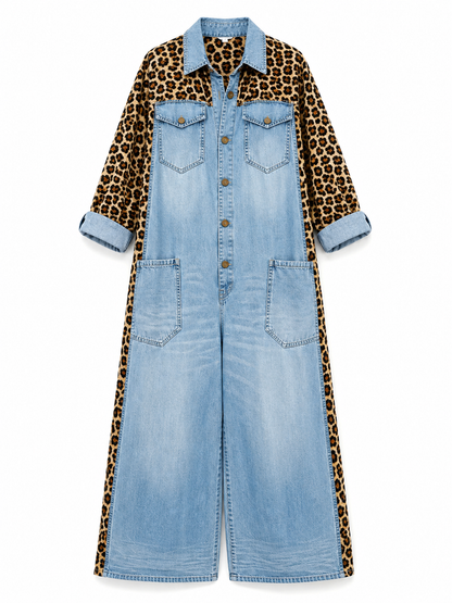 Phaedra – Effortless Denim One-Piece Jumpsuit