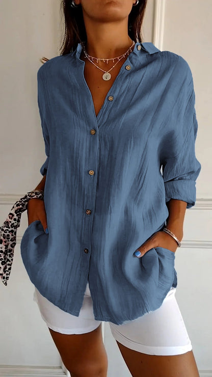 Elegant Pleated Blouse for Women | Maya