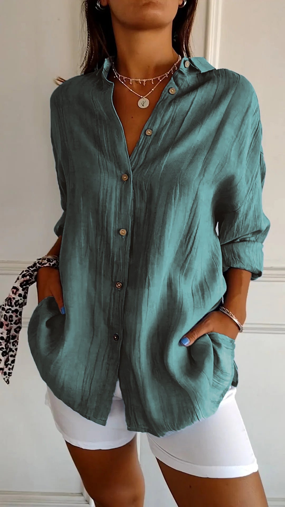 Elegant Pleated Blouse for Women | Maya