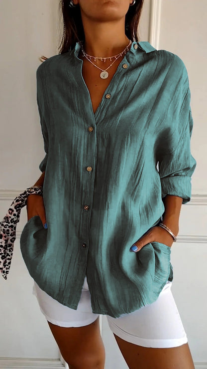 Elegant Pleated Blouse for Women | Maya