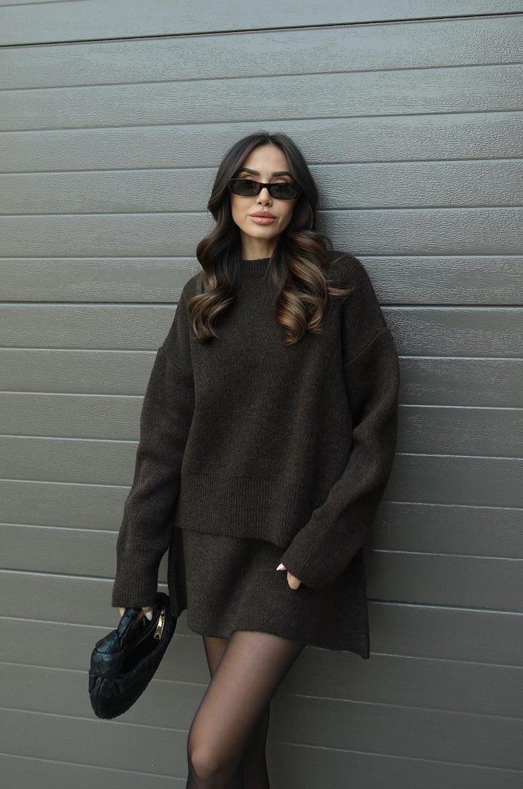 Helena | Knitted Skirt Set