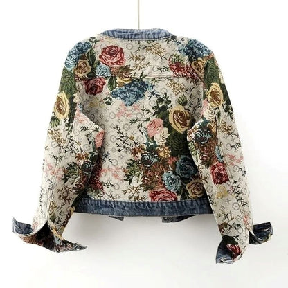 Rosemary | Floral Patchwork Short Jacket