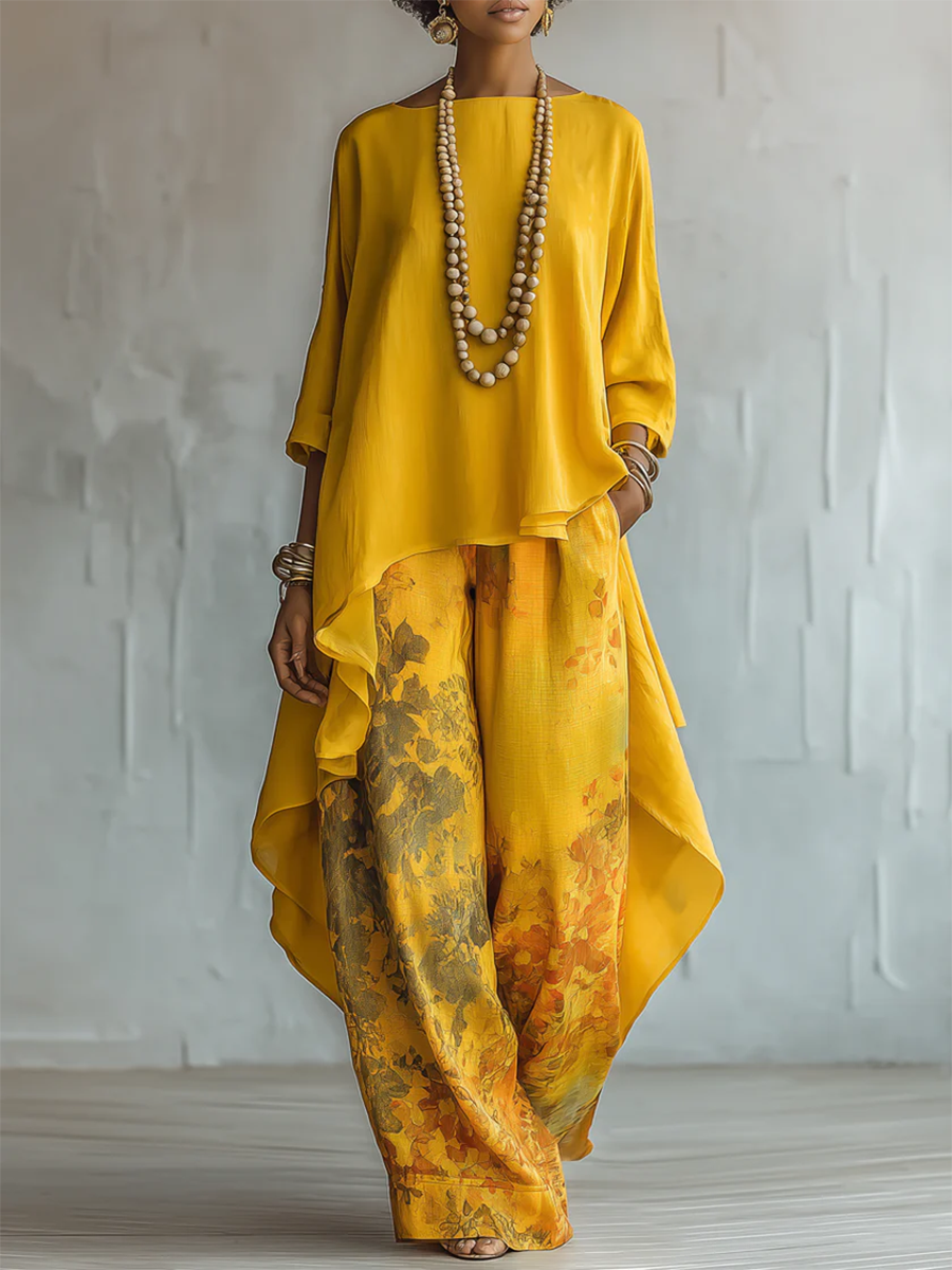 Mireyah – Boho Floral Two-Piece Set