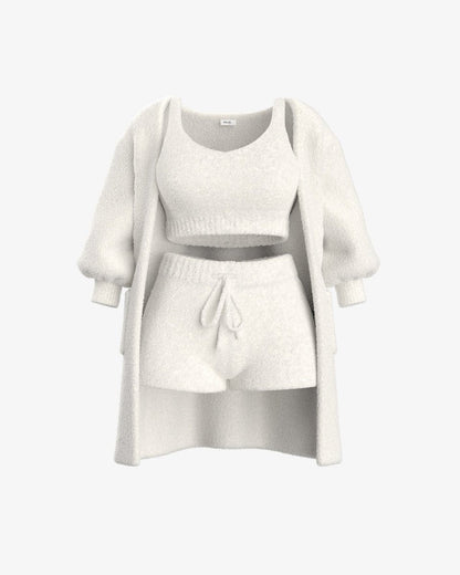 Tallulah – Bouclé Knit Pyjama Set