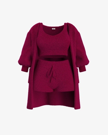Tallulah – Bouclé Knit Pyjama Set