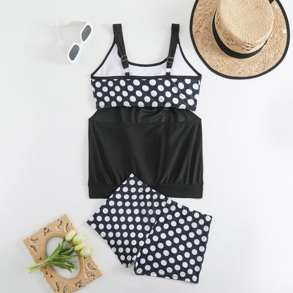 Two-Piece Women's Bikini Set in Polka Dots