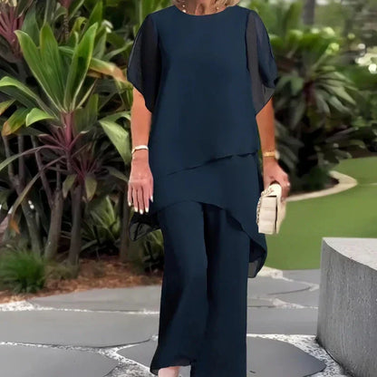 Beverly | Elegant Asymmetrical Two Piece Set